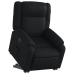 Sillón reclinable elevable cuero artificial negro