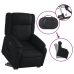 Sillón reclinable elevable cuero artificial negro