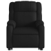 Sillón reclinable elevable cuero artificial negro