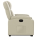 Sillón reclinable elevable cuero artificial color crema