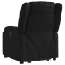 Sillón reclinable y elevable eléctrico cuero sintético negro