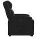 Sillón reclinable y elevable eléctrico cuero sintético negro