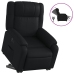 Sillón reclinable y elevable eléctrico cuero sintético negro