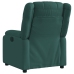 Sillón reclinable eléctrico tela verde oscuro