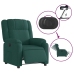 Sillón reclinable eléctrico tela verde oscuro