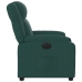 Sillón reclinable eléctrico tela verde oscuro