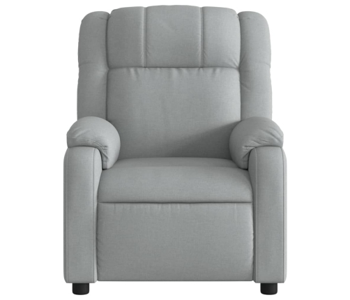 Sillón reclinable de masaje eléctrico tela gris claro