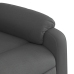 Sillón reclinable de masaje eléctrico tela gris oscuro