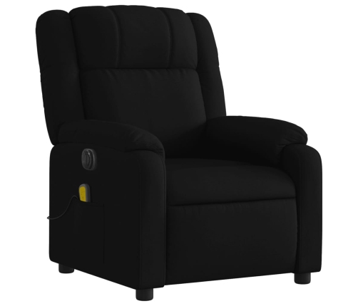 Sillón reclinable de masaje eléctrico tela negro