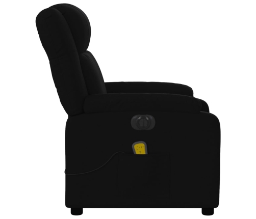 Sillón reclinable de masaje eléctrico tela negro