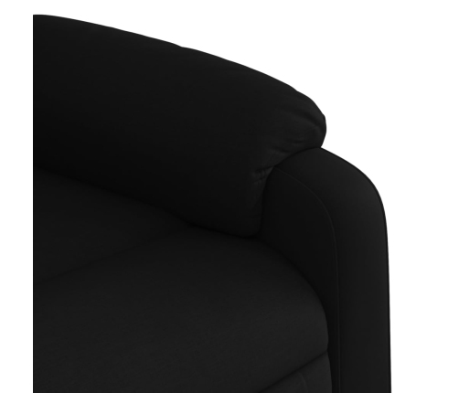 Sillón reclinable elevable tela negro