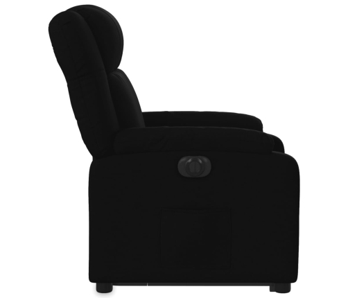 Sillón eléctrico reclinable elevable de tela negro