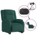 Sillón eléctrico reclinable elevable de tela verde oscuro