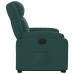 Sillón eléctrico reclinable elevable de tela verde oscuro