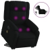 Sillón de masaje eléctrico reclinable elevable tela negro