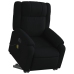 Sillón de masaje eléctrico reclinable elevable tela negro