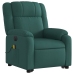 Sillón masaje eléctrico reclinable elevable tela verde oscuro