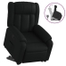 Sillón reclinable elevable cuero artificial negro