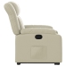 Sillón reclinable elevable cuero artificial color crema