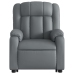 Sillón reclinable elevable cuero artificial gris