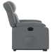 Sillón reclinable elevable cuero artificial gris