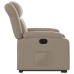 Sillón reclinable elevable cuero artificial color capuchino