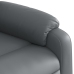 Sillón reclinable de masaje de pie cuero artificial gris