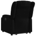 Sillón reclinable elevable eléctrico de cuero sintético negro