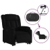 Sillón reclinable elevable eléctrico de cuero sintético negro