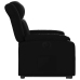 Sillón reclinable elevable eléctrico de cuero sintético negro