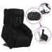 Sillón reclinable elevable eléctrico de cuero sintético negro