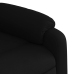 Sillón reclinable eléctrico de tela negro