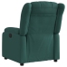 Sillón reclinable eléctrico tela verde oscuro