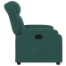 Sillón reclinable eléctrico tela verde oscuro