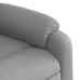 Sillón reclinable de masaje eléctrico tela gris claro