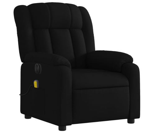 Sillón reclinable de masaje eléctrico tela negro