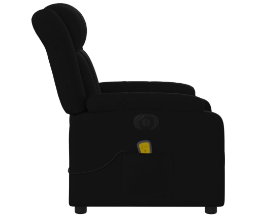 Sillón reclinable de masaje eléctrico tela negro