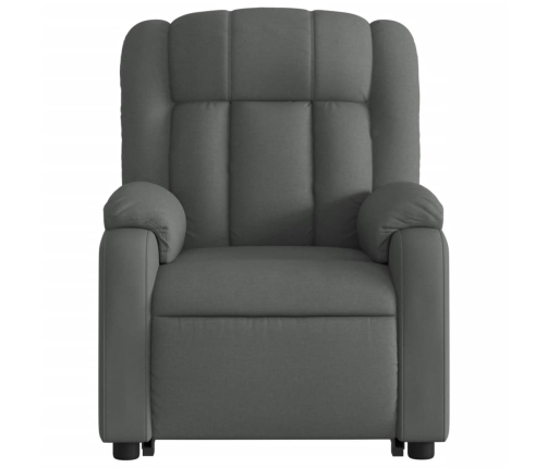 Sillón eléctrico reclinable elevable de tela gris oscuro