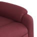 Sillón de masaje elevable eléctrico tela rojo tinto