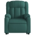 Sillón masaje eléctrico reclinable elevable tela verde oscuro