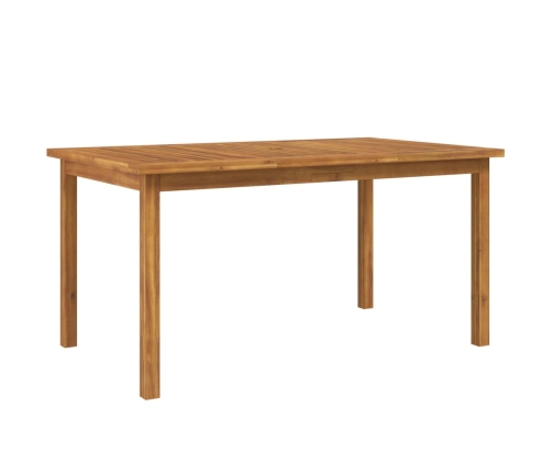 Juego de comedor para jardín 7 piezas madera maciza acacia
