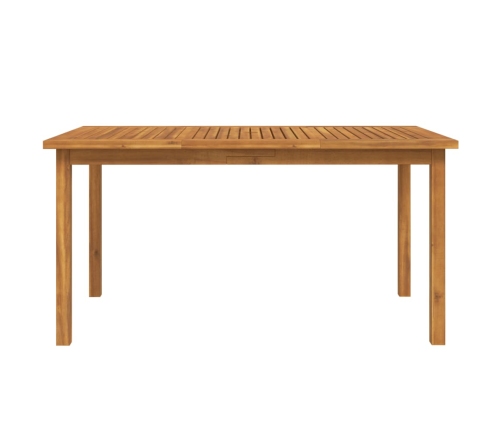 Juego de comedor para jardín 7 piezas madera maciza acacia