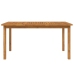 Juego de comedor para jardín 7 piezas madera maciza acacia
