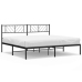 Estructura cama sin colchón con cabecero metal negro 183x213 cm