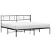 Estructura cama sin colchón con cabecero metal negro 183x213 cm