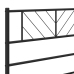 Estructura cama sin colchón con estribo metal negro 140x190 cm