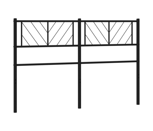 Cabecero de metal negro 120 cm