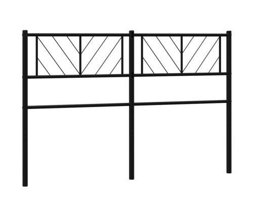 Cabecero de metal negro 120 cm