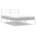 Estructura cama sin colchón con cabecero metal blanco 120x200cm