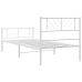 Estructura cama sin colchón con estribo metal blanco 80x200 cm